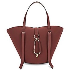 Zac Zac Posen Dark Red Small Belay Leather Satchel